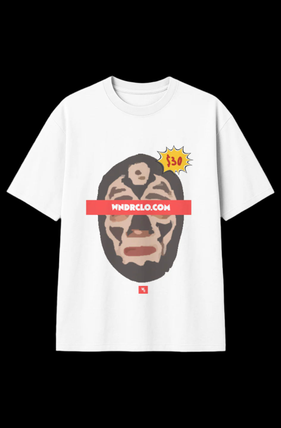 Black Lucha Mask Tee