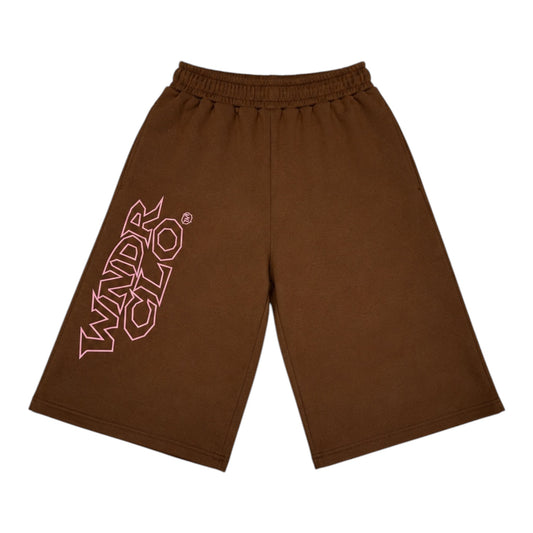 WNDR Hoop Shorts Brown/Pink