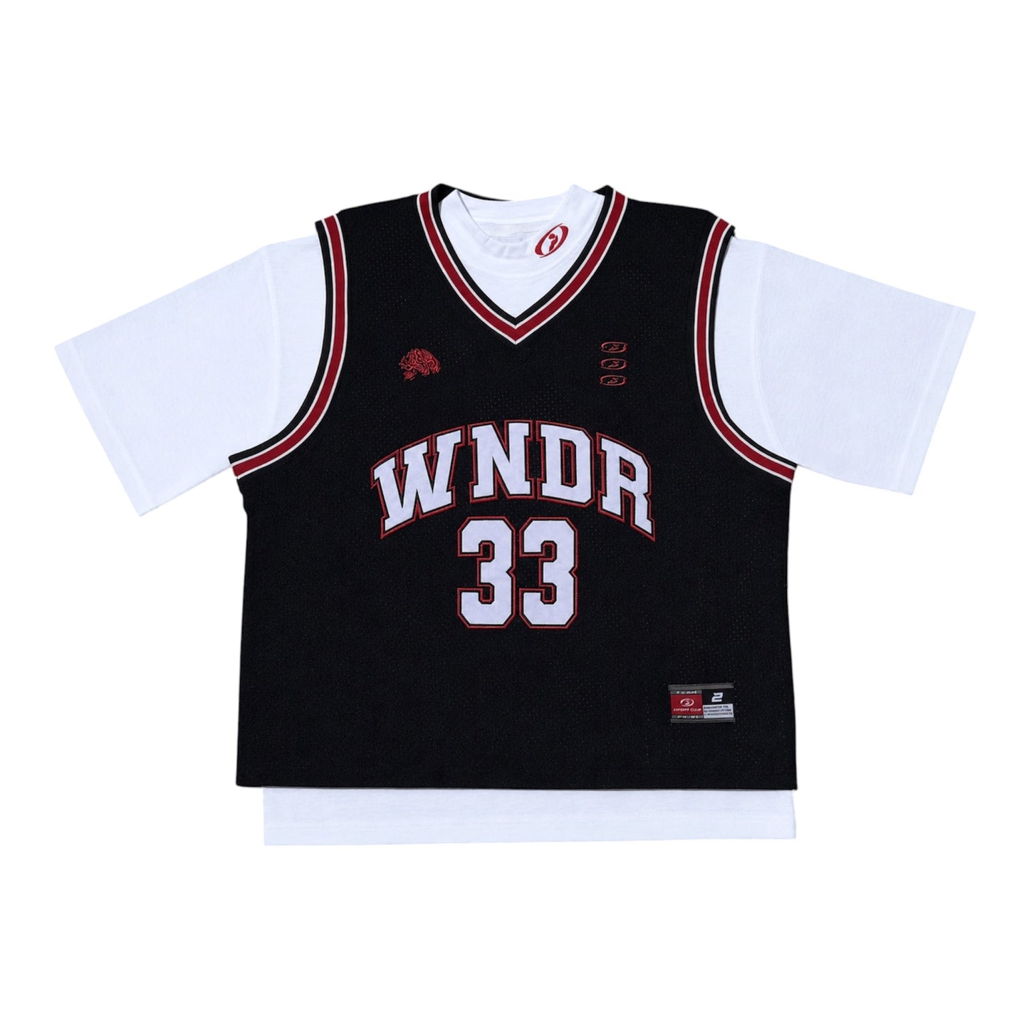WNDR Black/Red 2-in-1 Jersey