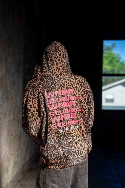 WNDR LEOPARD PRINT ZIP-UP