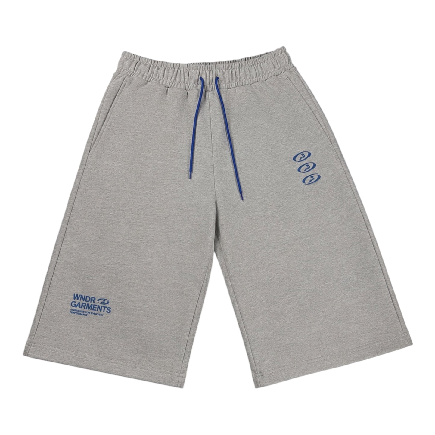 WNDR Hoop Shorts Heather Grey / Blue