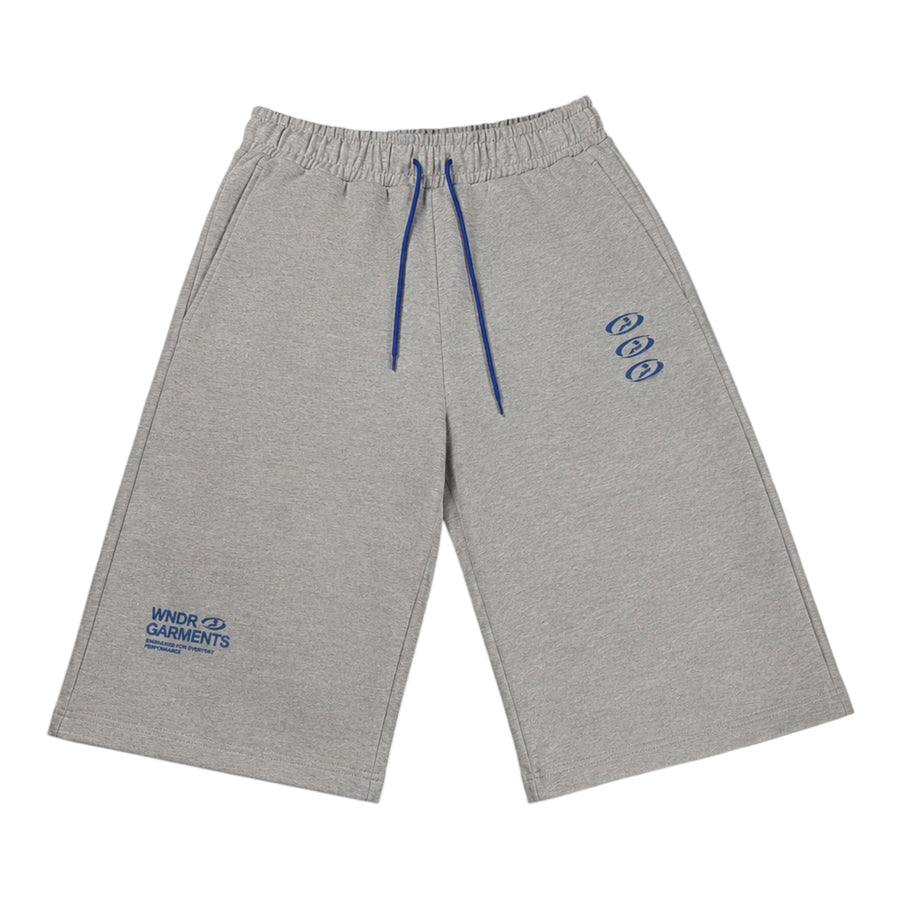 WNDR Hoop Shorts Heather Grey / Blue