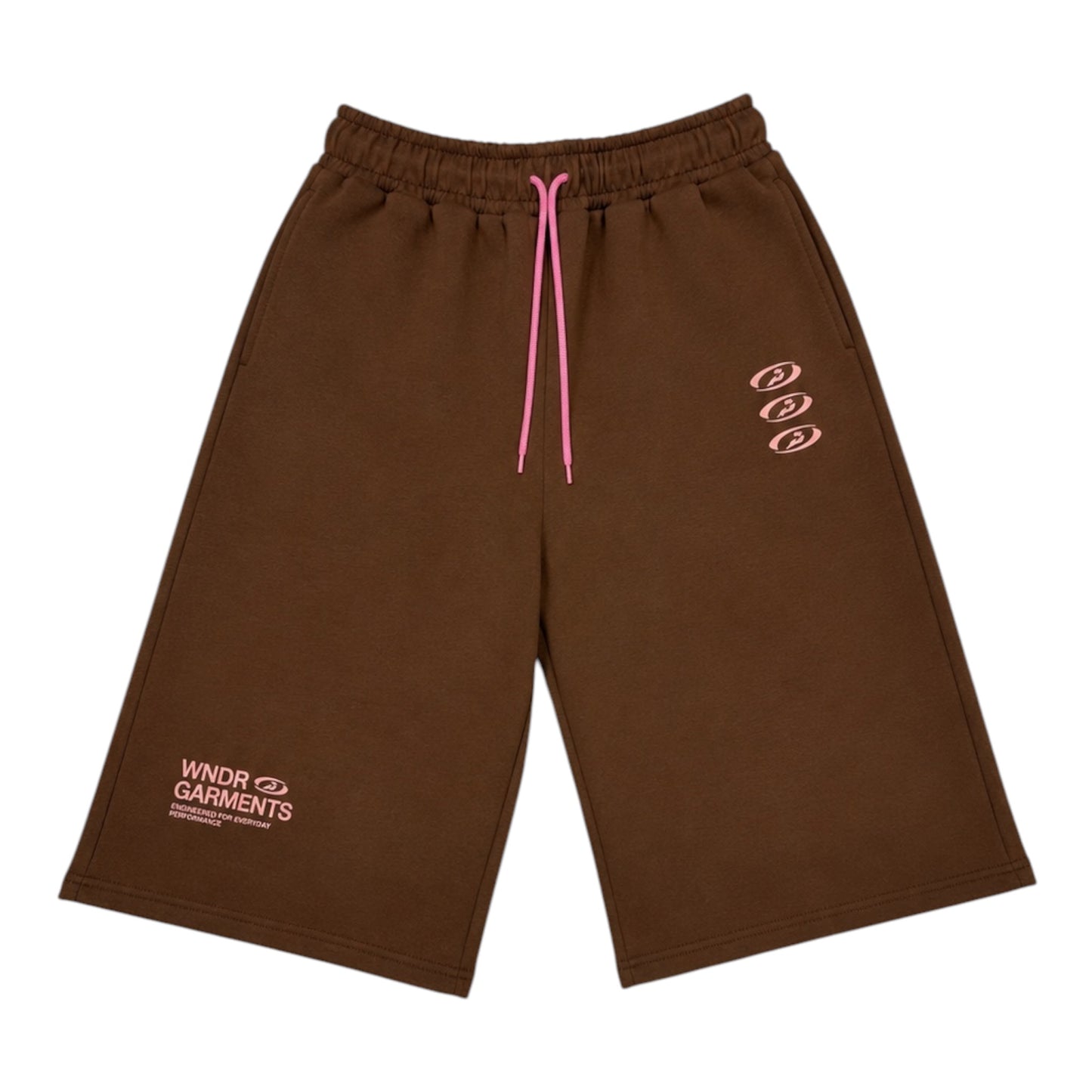 WNDR Hoop Shorts Brown/Pink