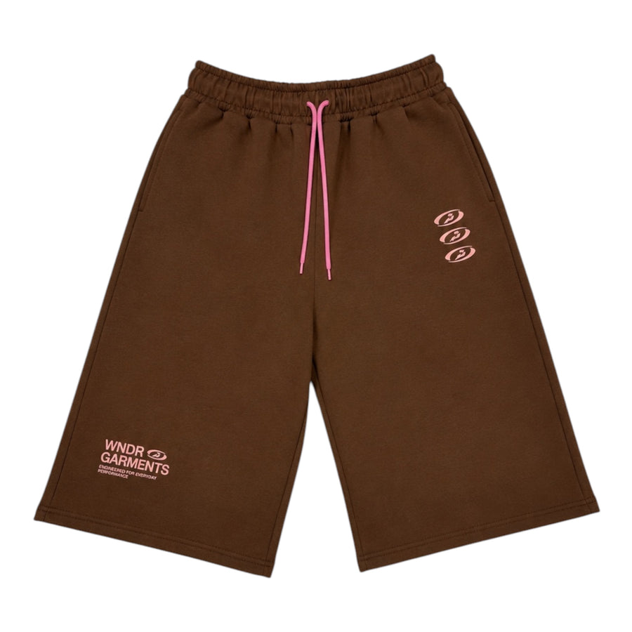 WNDR Hoop Shorts Brown/Pink