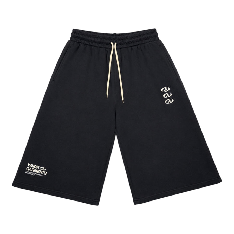 WNDR Hoop Shorts Black / Off-White