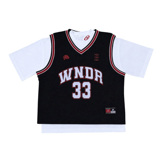 WNDR Black/Red 2-in-1 Jersey